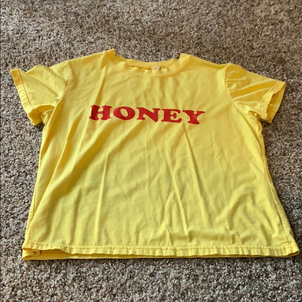 Yellow “Honey” crop top